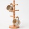 Lehman's Coffe Mug Tree, Amish Made Wooden Coffee or Tea Cup Holder, 15.75 inches